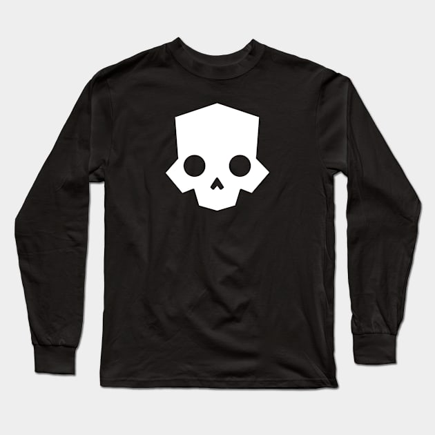 Skull logo (white) Long Sleeve T-Shirt by JamesCMarshall